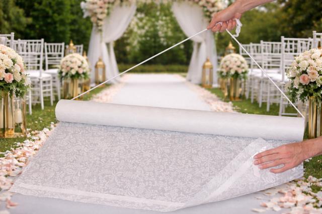 Where to rent AISLE RUNNER WHITE 50   Disposable in Hayden ID