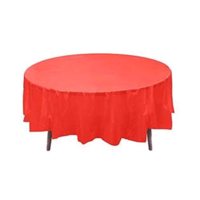 Where to rent PLASTIC TABLECOVER 84  RED in Hayden ID