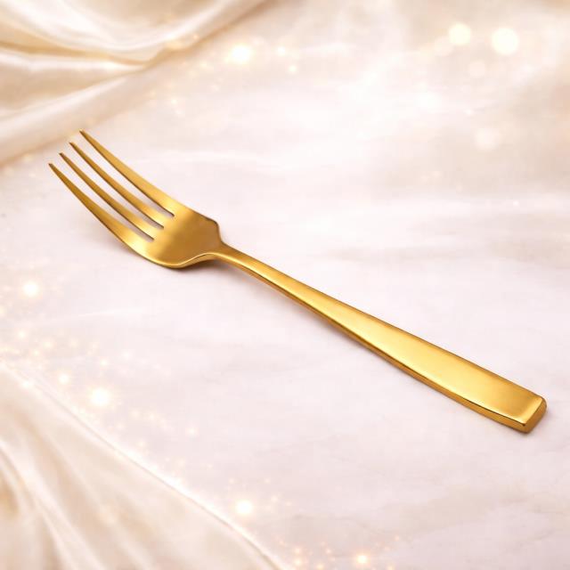 Where to rent UTENSIL, GOLD SATIN DINNER FORK in Hayden ID